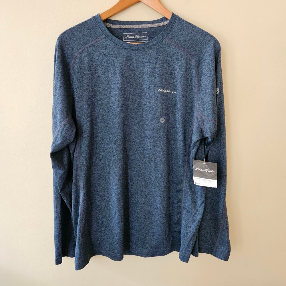 Eddie Bauer Men's FreeDry Revolution Tee Size M Long Sleeve Performance